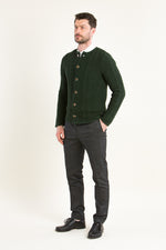 Grasegger Strickjanker Tanne Zopfmuster Rückansicht | Grasegger Knit Jacket Tanne cable knit back view