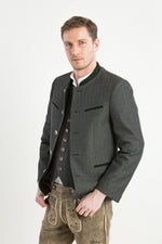 Grasegger Trachtenjanker Pankratz grün Detail | Grasegger traditional jacket Pankratz green detail