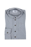 Grasegger Pfoadhemd Kopeke blau gestreift Vorderansicht | Grasegger Pfoadhemd Kopeke blue striped front view