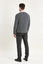 Grasegger Strickjanker grau Getragen | Grasegger Knit Jacket grey worn