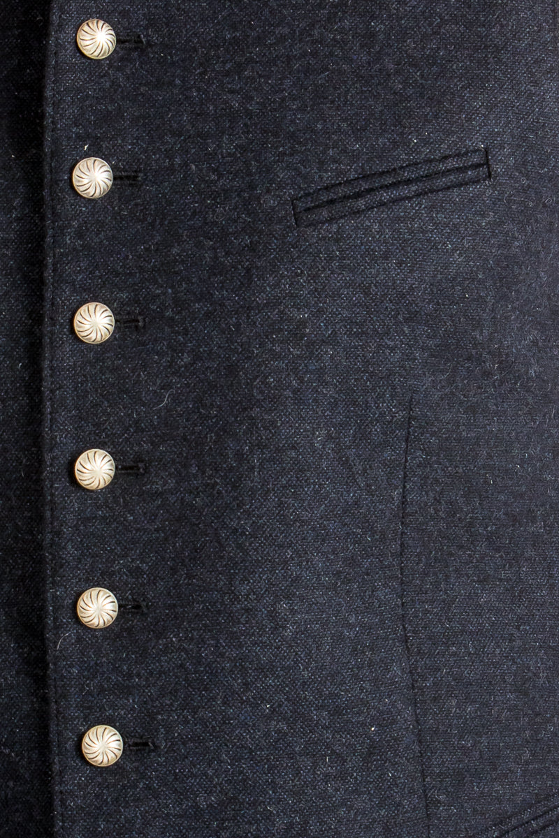 Grasegger Trachtenweste Aurach blau Detail | Grasegger traditional vest Aurach blue detail