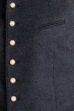 Grasegger Trachtenweste Aurach blau Detail | Grasegger traditional vest Aurach blue detail