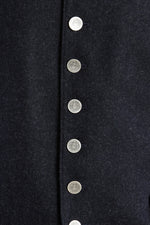 Grasegger Lodenweste Vittorio dunkelblau Detail | Grasegger loden waistcoat Vittorio dark blue detail