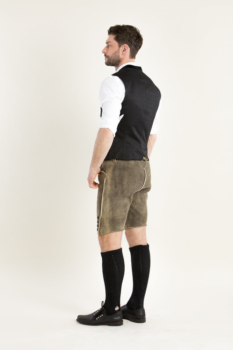 Grasegger Lodenweste Vittorio dunkelblau Detail | Grasegger loden waistcoat Vittorio dark blue detail