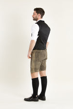 Grasegger Lodenweste Vittorio dunkelblau Detail | Grasegger loden waistcoat Vittorio dark blue detail