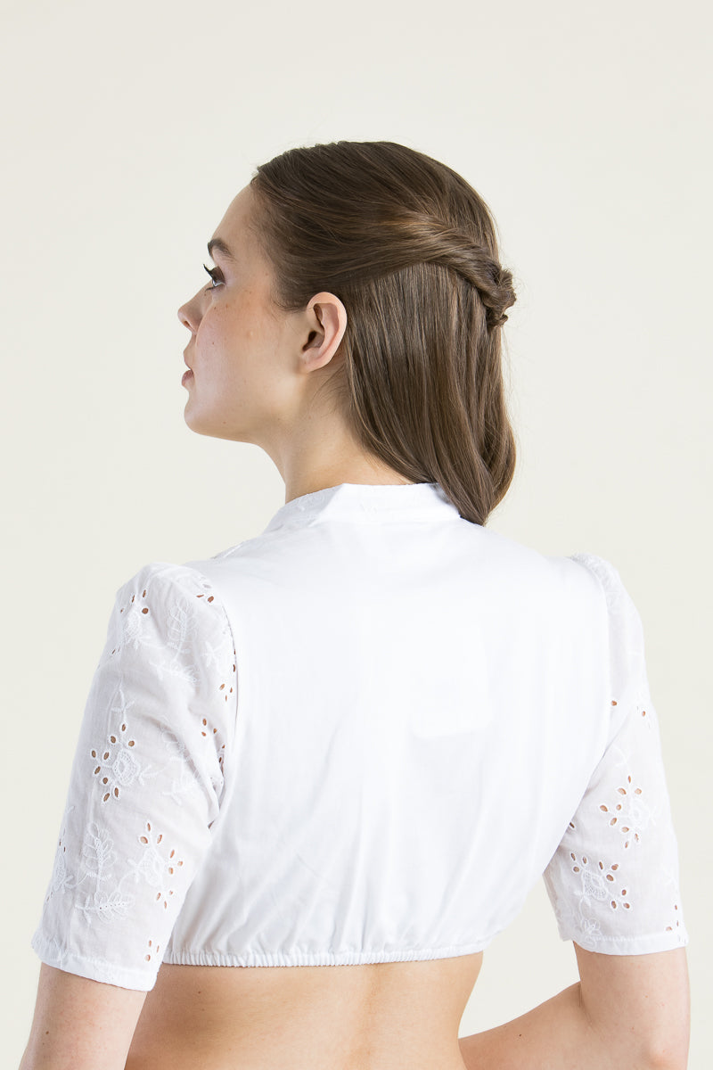 Hammerschmid Dirndlbluse Anja weiß Detail | Hammerschmid Dirndl Blouse Anja White detail