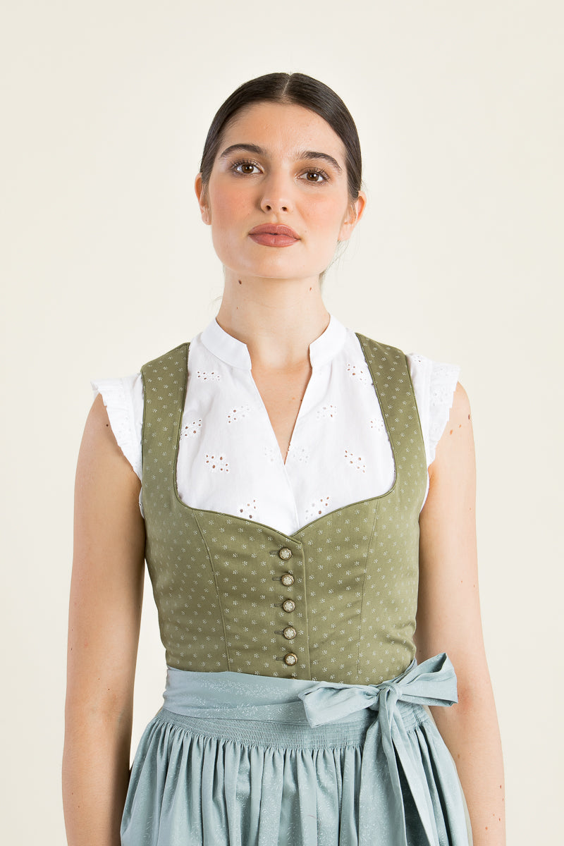 Hammerschmid Dirndlbluse Flügelarm Anja weiß