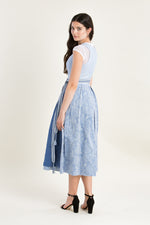 Hammerschmid Dirndl Koflersee blau Getragen | Hammerschmid Dirndl Koflersee blue worn