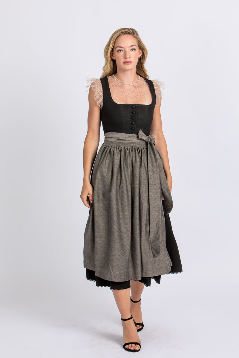 Hammerschmid Dirndl Pillersee schwarz Vorderansicht | Hammerschmid Dirndl Pillersee black front view
