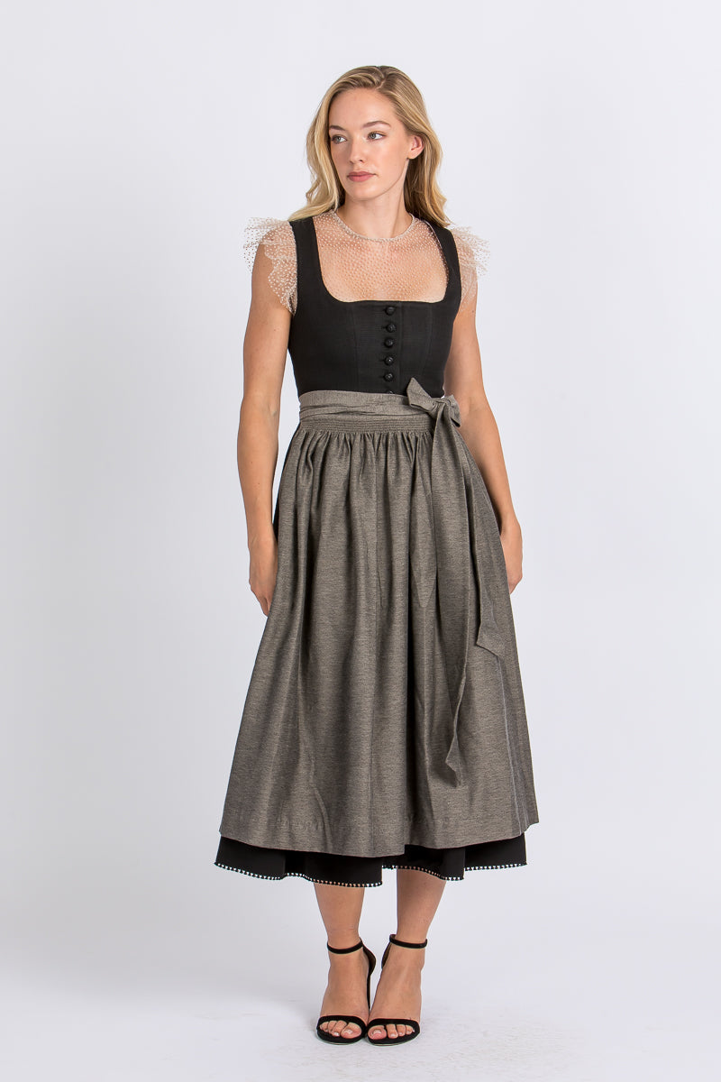 Hammerschmid Dirndl Pillersee schwarz Rückansicht | Hammerschmid Dirndl Pillersee black back view