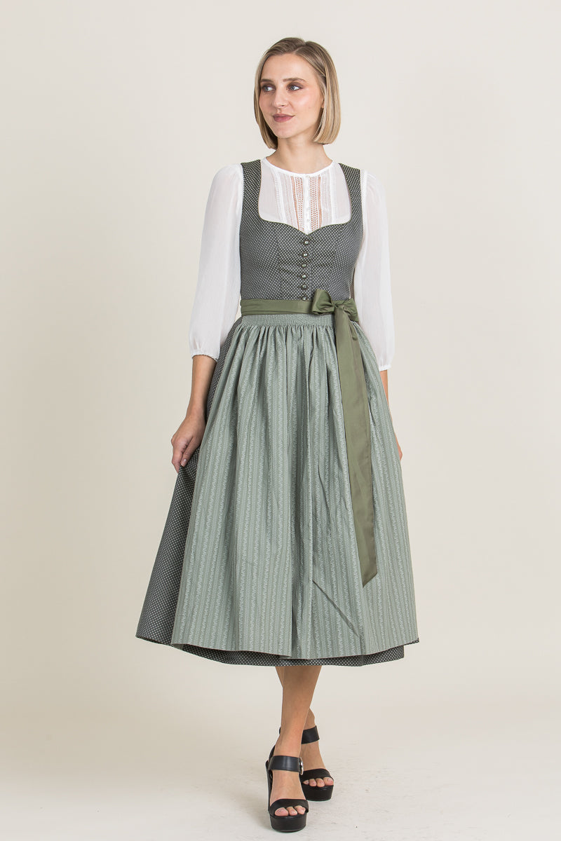 Hammerschmid Dirndl Rothsee oliv Vorderansicht | Hammerschmid Dirndl Rothsee olive front view