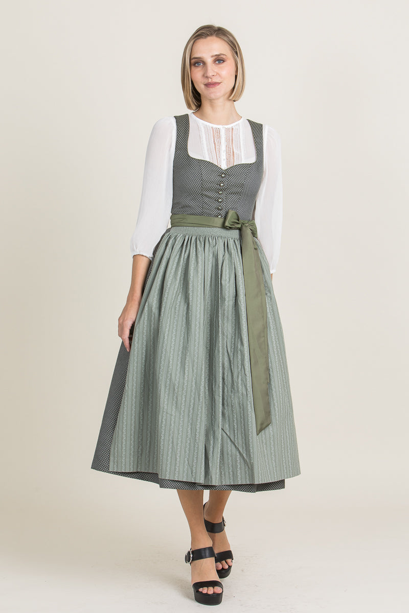 Hammerschmid Dirndl Rothsee oliv Detail Mieder | Hammerschmid Dirndl Rothsee olive bodice detail