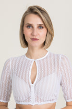 Hammerschmid Dirndlbluse Dunja weiß Rückansicht | Hammerschmid dirndl blouse Dunja white back view