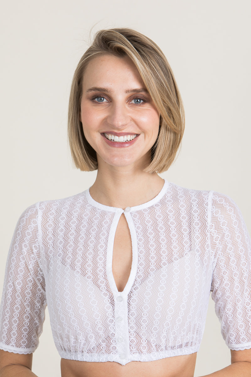 Hammerschmid Dirndlbluse Dunja weiß Detail | Hammerschmid dirndl blouse Dunja white detail