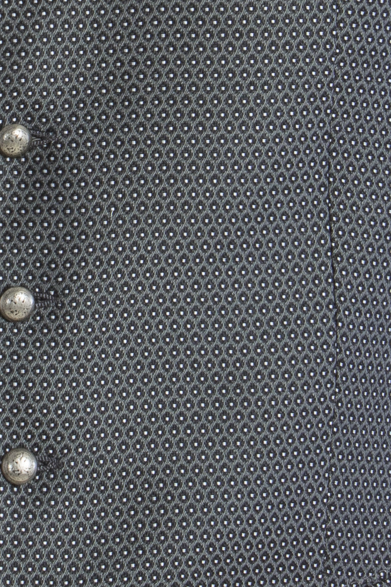 Hammerschmid Trachtenweste Hannes grau Detail Knopfleiste | Hammerschmid Hannes traditional vest grey button placket detail