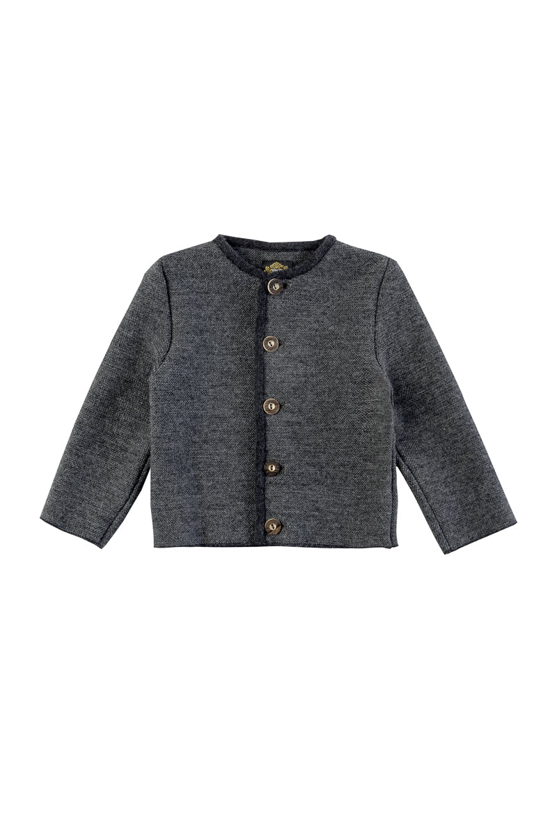 Hammerschmid Kinder Strickjanker Wals Grau