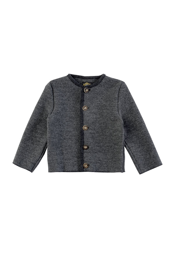 Hammerschmid Kinder Strickjanker Wals Grau