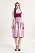 Hammerschmid Samtdirndl Plattensee pink Rückansicht | Hammerschmid Samtdirndl Plattensee pink back view