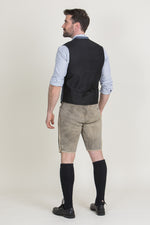 Hammerschmid Trachtenweste Johann blau Detailansicht | Hammerschmid traditional vest Johann blue close-up