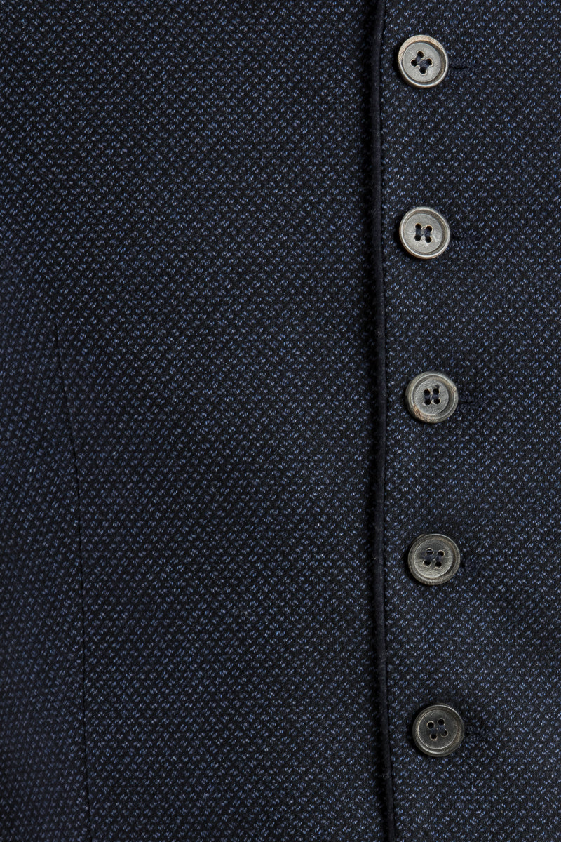 Hammerschmid Trachtenweste Rudi blau Detail | Hammerschmid Trachtenweste Rudi blue detail
