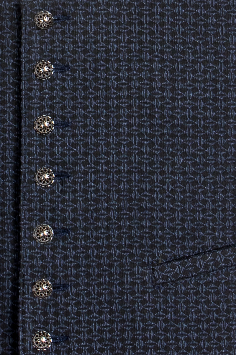 Hammerschmid Trachtenweste Fritz Marine Knopfdetail | Hammerschmid Trachten Vest Fritz marine button detail