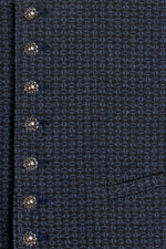 Hammerschmid Trachtenweste Fritz Marine Knopfdetail | Hammerschmid Trachten Vest Fritz marine button detail