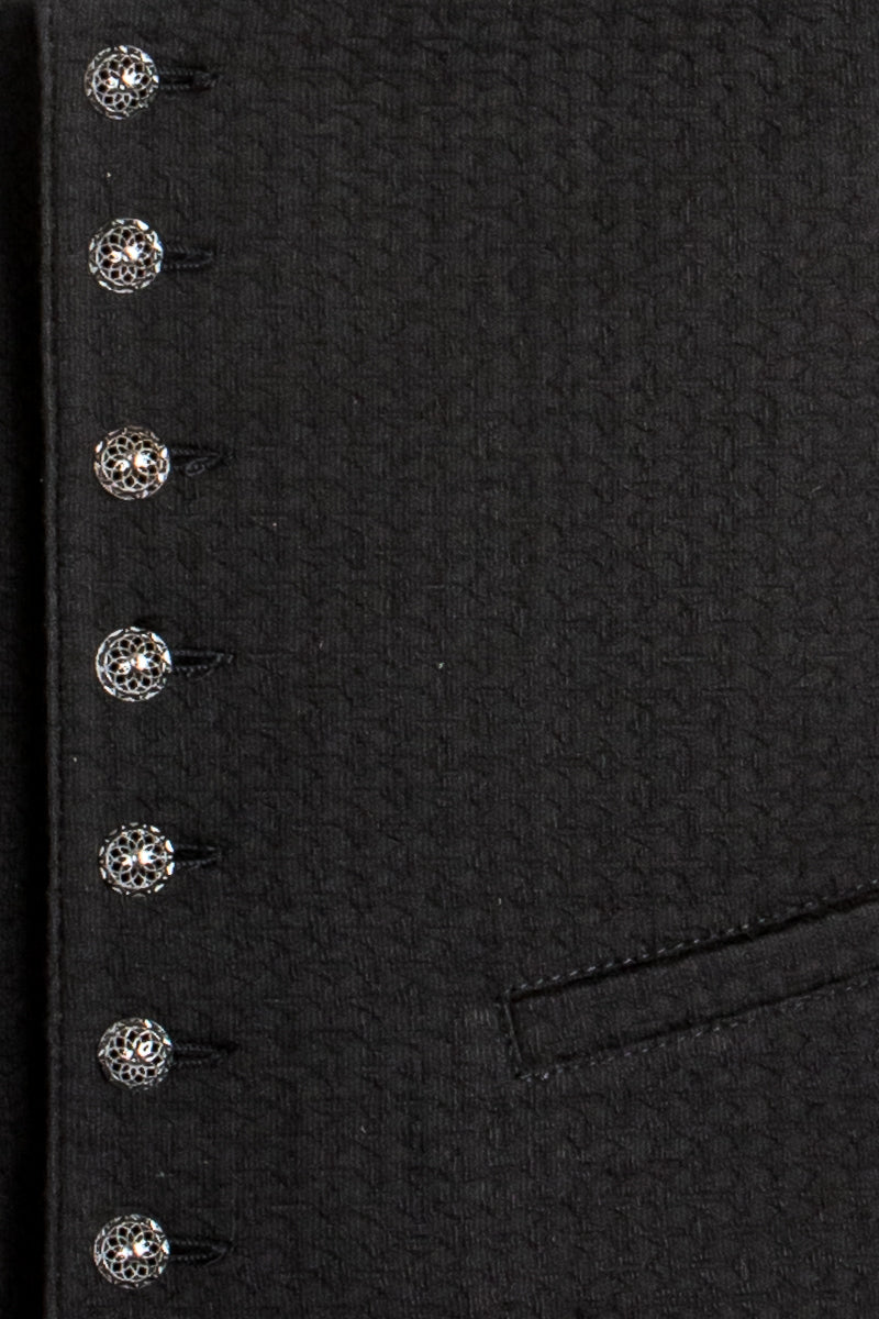 Hammerschmid Trachtenweste Fritz schwarz Getragen | Hammerschmid traditional vest Fritz black worn