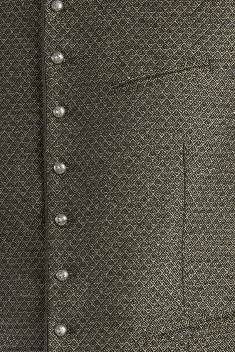 Hammerschmid Trachtenweste Georg oliv Rückansicht | Hammerschmid Trachtenweste Georg olive back view