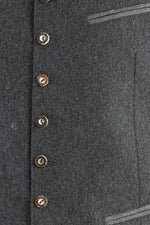 Hammerschmid Trachtenweste Sigi dunkelgrau Rückansicht | Hammerschmid traditional vest Sigi dark grey back view