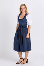 Heimatglück Dirndl Ariana blau Rückansicht | Heimatglück dirndl Ariana blue back view