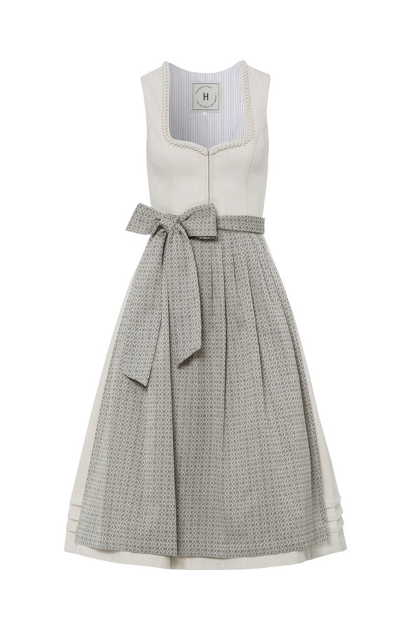 Heimatglück Dirndl Elena ecru Rückansicht | Heimatglück Dirndl Elena ivory back view