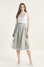 Heimatglück Dirndl Elena ecru Vorderansicht | Heimatglück Dirndl Elena ivory front view