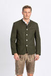 Heimatglück Trachtenjanker Josef dunkelgrün Vorderansicht | Heimatglück traditional jacket Josef dark green front view