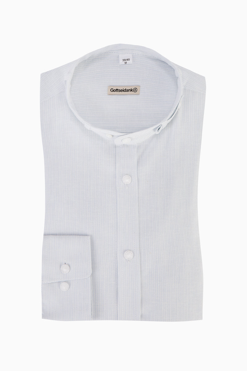 Gottseidank Trachtenhemd Lenz atlantik Vorderansicht | Gottseidank Bavarian shirt Lenz atlantic blue front view