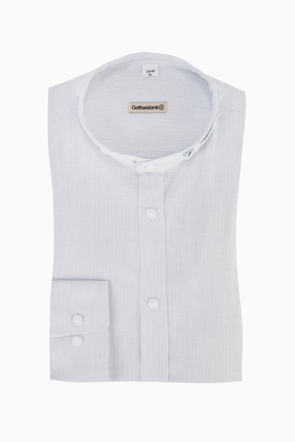 Gottseidank Trachtenhemd Lenz atlantik Vorderansicht | Gottseidank Bavarian shirt Lenz atlantic blue front view
