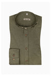 Gottseidank Trachtenhemd Lenz khaki Vorderansicht | Gottseidank Trachten Shirt Lenz khaki front view