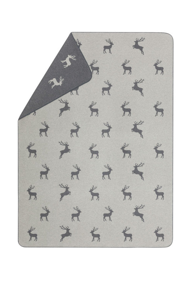 Fussenegger Plaid Hirsch Allover Filz 140x200