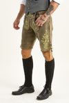 Ostarrichi Hirschlederhose Ludwig antik stein Vorderansicht | Ostarrichi Stag Leather Lederhosen Ludwig Antique Stone front view