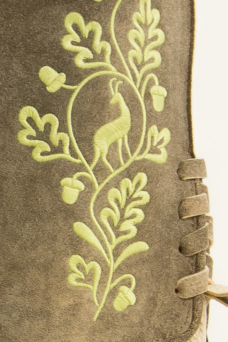 Ostarrichi Hirschlederhose Ludwig antik stein Rückansicht | Ostarrichi Stag Leather Lederhosen Ludwig Antique Stone back view