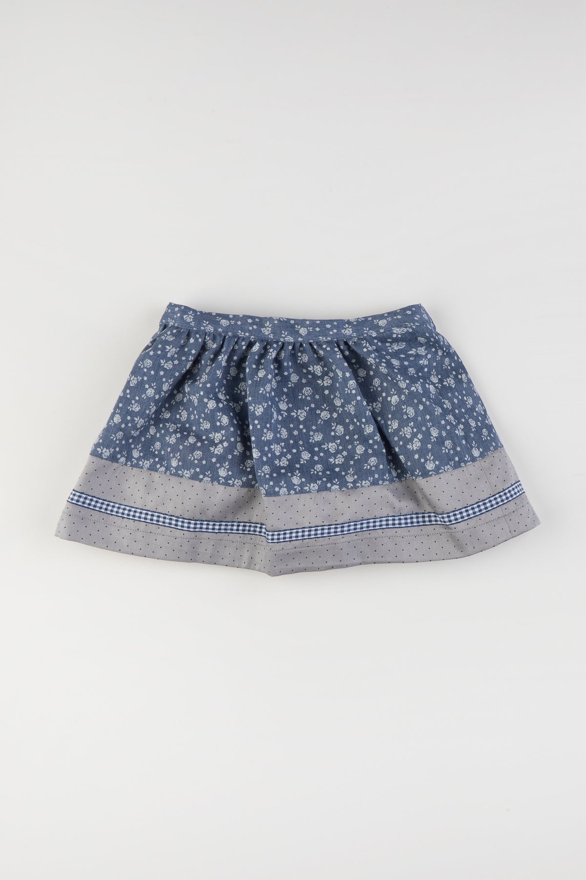 Berwin & Wolff Kinderrock jeansblau Vorderansicht | Berwin & Wolff children's skirt jeans blue front view