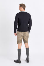 Gottseidank Strickjanker Xaver tintenblau Detail | Gottseidank knitted janker Xaver ink blue detail