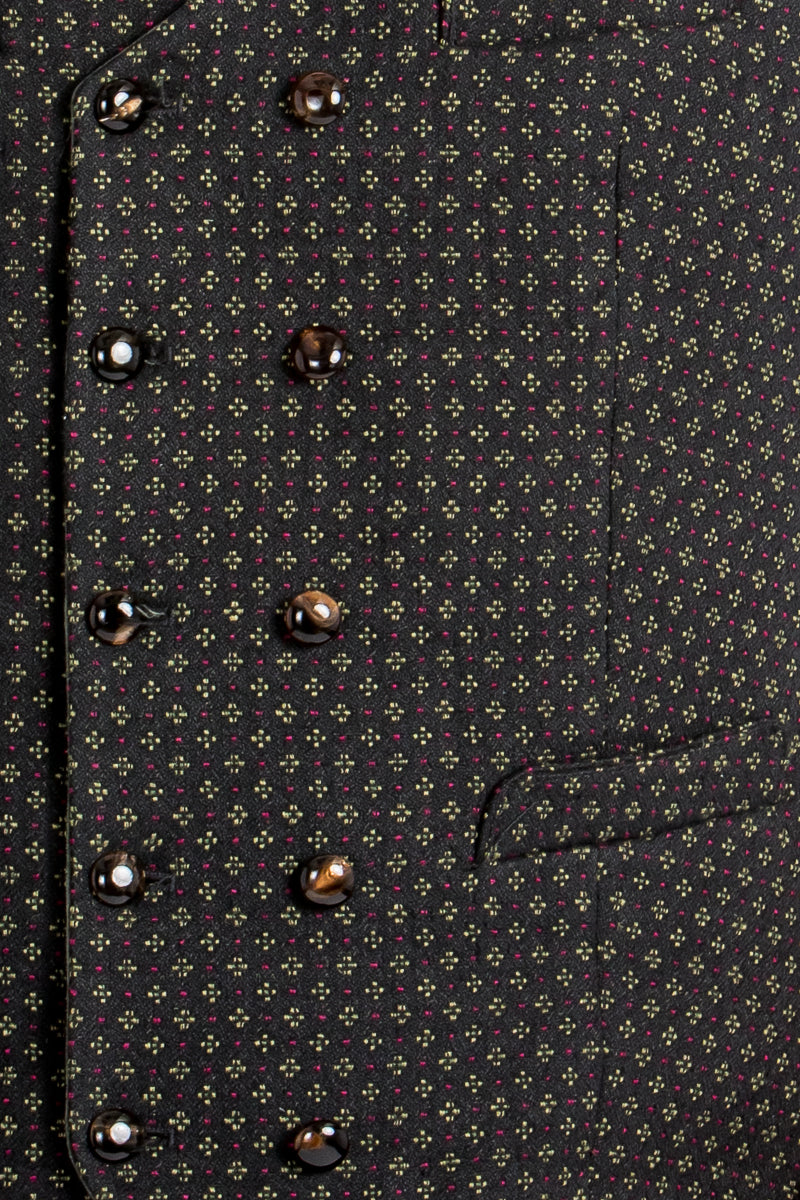 Gottseidank Trachtenweste Egon Antikschwarz Knopfdetail | Gottseidank Trachten Vest Egon antique black button detail