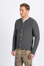 Gottseidank Strickjanker Aloisius asphalt Getragen | Gottseidank Knit Jacket Aloisius asphalt worn