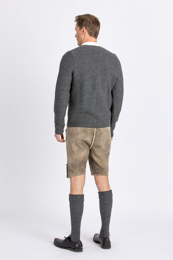 Gottseidank Strickjanker Aloisius asphalt Detail | Gottseidank Knit Jacket Aloisius asphalt detail