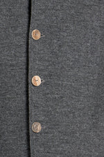 Gottseidank Strickjanker Aloisius asphalt Detail | Gottseidank Knit Jacket Aloisius asphalt detail
