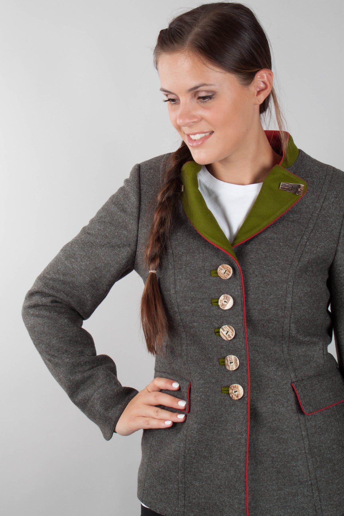 Bauer Trachtenblazer Damen Rückansicht | Bauer women's traditional blazer back view