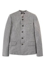 Almliebe Trachtenjanker Tschamsdara mittelgrau Detail | Almliebe Tracht jacket Tschamsdara medium grey detail