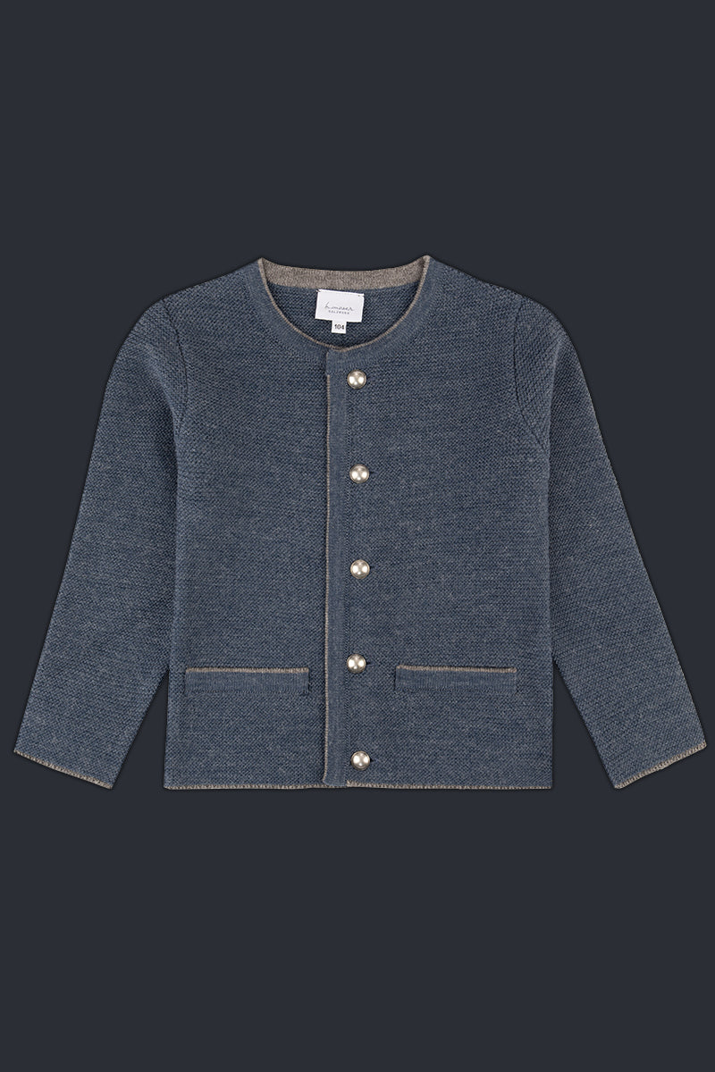 H.Moser Kinder Strickjanker Gerlitzen rauchblau