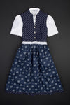 Berwin & Wolff Kinderdirndl dunkelblau Vorderansicht | Berwin & Wolff children's dirndl dark blue front view