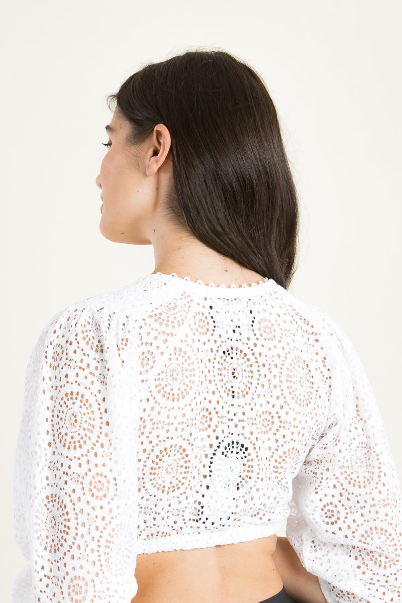 Kinga Mathe Dirndlbluse Kaira weiß Detail | Kinga Mathe Dirndl Blouse Kaira white detail